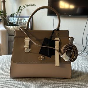 Iacucci purse with shoulder strap- genuine leather made in Italy